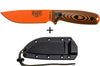 Couteau Esee 4 4POR-006 lame acier carbone orange 11,6cm manche G10 orange/noir + étui