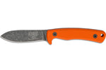 Couteau Esee Ashley Game ESEE-AGK-OR lame acier carbone noir 9,1cm manche G10 orange + étui cuir