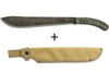 Machette Esee Darien lame carbone 31,5cm manche micarta gris + étui