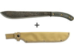 Machette Esee Darien lame carbone 31,5cm manche micarta gris + étui