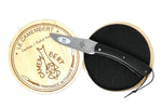 Couteau Camembert Sauveterre artisanal plein manche ébène 11cm