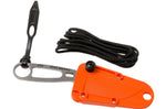 Couteau Esee Imlay ESEE-IMLAY-OR lame semi-dentée 6,2cm manche ajouré inox + étui orange