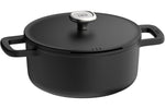 Marmite antiadhérente Berghoff Leo Phantom en aluminium 28cm avec couvercle et maniques