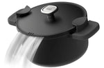 Marmite antiadhérente Berghoff Leo Phantom en aluminium 28cm avec couvercle et maniques