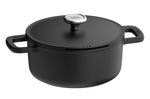 Faitout antiadhérent Berghoff Leo Phantom en aluminium recyclé 24cm avec couvercle et maniques