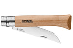 Couteau pliant Opinel n°12 lame crantée 12cm manche hêtre