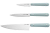 Set de 3 couteaux essentiels Berghoff Leo Glints Slate en acier inoxydable manche ABS bleu