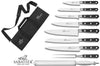 Mallette Sabatier Idéal Inox 100% forgés 7 couteaux fabrication française + 1 fourchette + 1 fusil