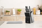 Bloc 12 couteaux Berghoff Leo Graphite en bois noir