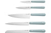 Set de 5 couteaux Berghoff Leo Glints Slate en acier inoxydable bleu