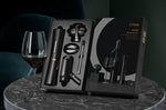 Coffret tire-bouchon électrique et accessoires pour le vin Cheer Moda Matrix - Noir & Bronze