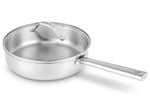 Sauteuse Beka Cicla en inox 24cm avec couvercle en verre