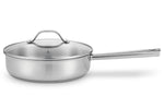 Sauteuse Beka Cicla en inox 24cm avec couvercle en verre