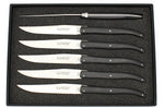 Coffret de 6 couteaux de table Laguiole Village manches en POM