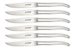 Coffret de 6 couteaux de table Laguiole Village Aéro en inox brillant