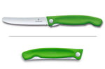 Couteau d'office pliant Victorinox Swissclassic lame à dents - Vert