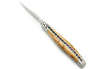 Couteau pliant Laguiole Village manche en genévrier 12cm avec mitre