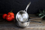 Mini casserole saucier Cristel Castel'Pro en acier inoxydable 18/10 3 ply