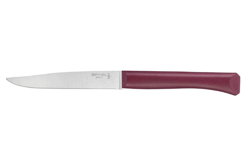 Couteau de table Opinel Bon Appétit + lame 11cm en inox manche en polymère grenat