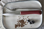 Couteau de table Opinel Bon Appétit + lame 11cm en inox manche en polymère grenat