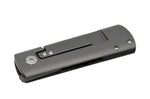Couteau pliant Maserin DAGA 372.N manche en fibre de carbone et titanium marbrée noir 9,5cm