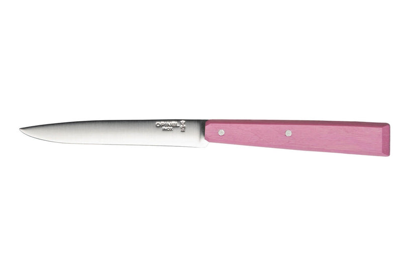 Couteau de table Opinel Bon Appétit Bois n°125 lame 11cm en inox manche en charme rose