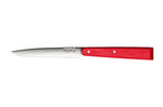 Couteau de table Opinel Bon Appétit Bois n°125 lame 11cm en inox manche en charme rouge