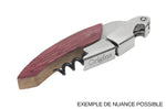 Tire-bouchon sommelier Ligne W Origine manche en chêne finition lie de vin