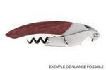 Tire-bouchon sommelier Ligne W Origine manche en chêne finition lie de vin