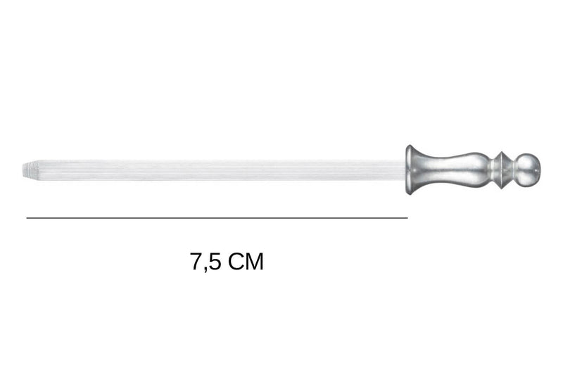 Mini fusil à aiguiser Opinel manche en acier inox 7,5cm