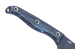 Couteau CRKT Clever Girl 2709B.CR lame semi-dentée 11,6cm manche G10 bleu et noir + étui