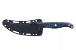 Couteau CRKT Clever Girl 2709B.CR lame semi-dentée 11,6cm manche G10 bleu et noir + étui
