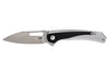 Couteau pliant CRKT Padawan 6075.CR manche acier inox et G10 noir 10,5cm + clip de poche