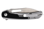 Couteau pliant CRKT Padawan 6075.CR manche acier inox et G10 noir 10,5cm + clip de poche