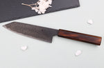 Couteau bunka 18cm japonais artisanal Nakamura Kaishin Ginsan Black Damas