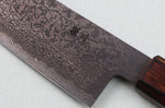 Couteau bunka 18cm japonais artisanal Nakamura Kaishin Ginsan Black Damas