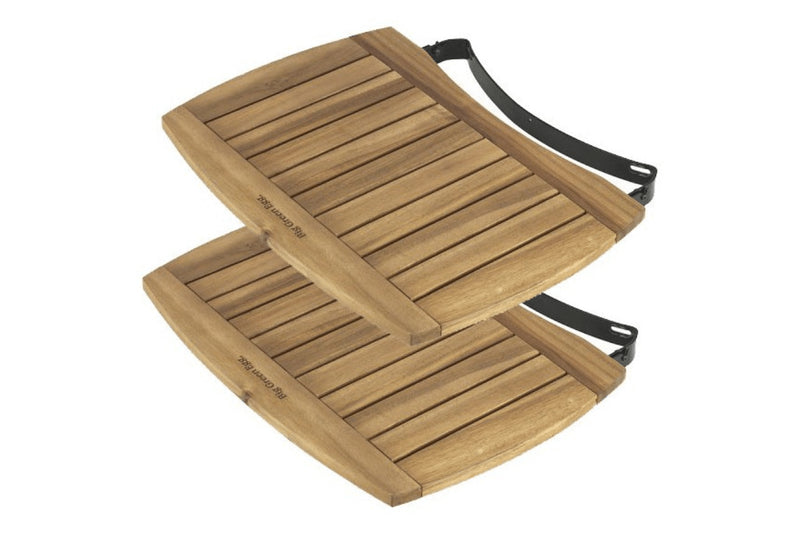 Tablettes latérales en acacia pour Big Green Egg XLarge