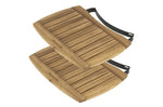 Tablettes latérales en acacia pour Big Green Egg XLarge