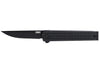 Couteau pliant CRKT CEO Microflipper 7081D2K.CR manche en aluminium noir 8cm + clip de poche