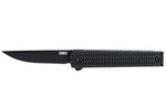Couteau pliant CRKT CEO Microflipper 7081D2K.CR manche en aluminium noir 8cm + clip de poche