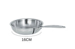 Poêle sautoir Cristel Castel'Pro en acier inoxydable 18/10 5 ply - 16cm