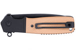Couteau pliant CRKT Homefront K245BKP lame noire manche en G10 brun 9,8cm