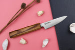 Couteau d'office japonais artisanal Wusaki Migaki G3 8cm