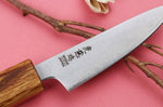 Couteau d'office japonais artisanal Wusaki Migaki G3 8cm