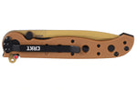 Couteau pliant CRKT M16-01DZ 1601DZ manche en nylon / fibres de verre désert 10cm