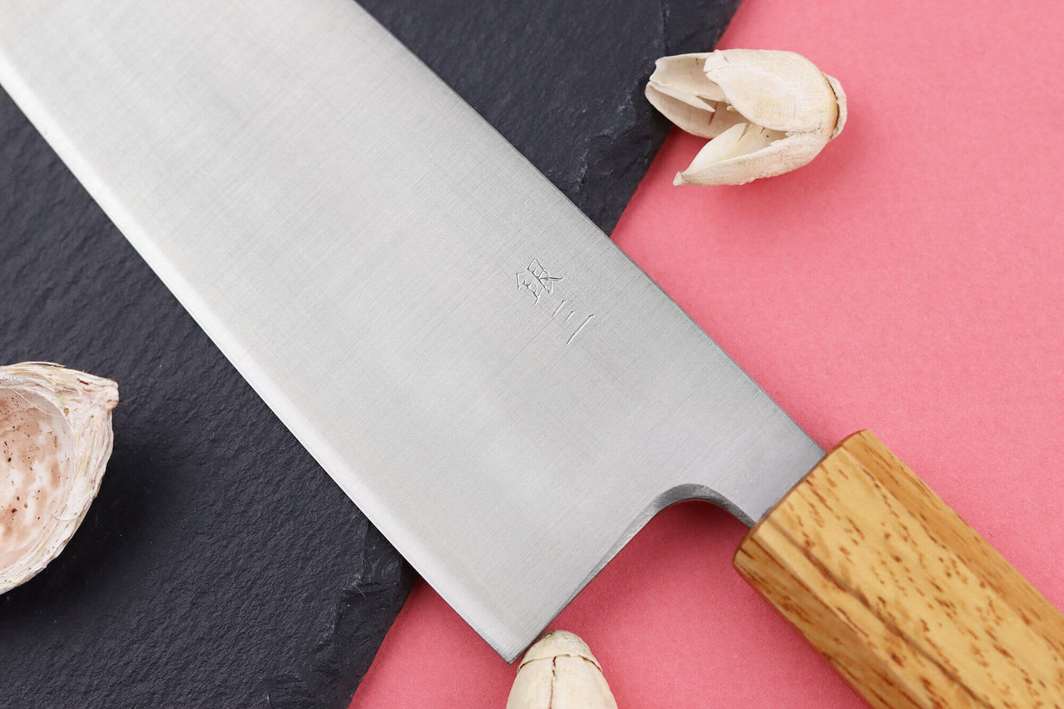 Couteau santoku japonais artisanal Wusaki Migaki G3 16,5cm