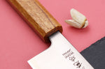 Couteau santoku japonais artisanal Wusaki Migaki G3 16,5cm
