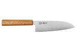 Couteau santoku japonais artisanal Wusaki Migaki G3 16,5cm