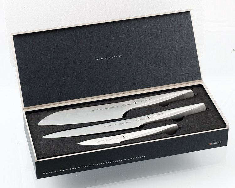 Coffret 3 couteaux Type 301 Design by F.A. Porsche - P529