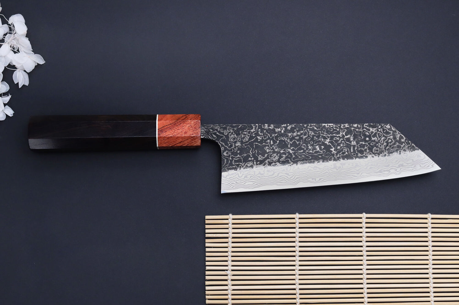 Couteau bunka 16,5cm japonais artisanal Masashi Yamamoto SLD Kuro damas